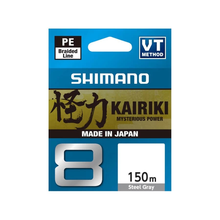 Shimano Kairiki 8+ Plus 150 mt Steel Gray (Gri) Örgü İp Misina 0.13 mm