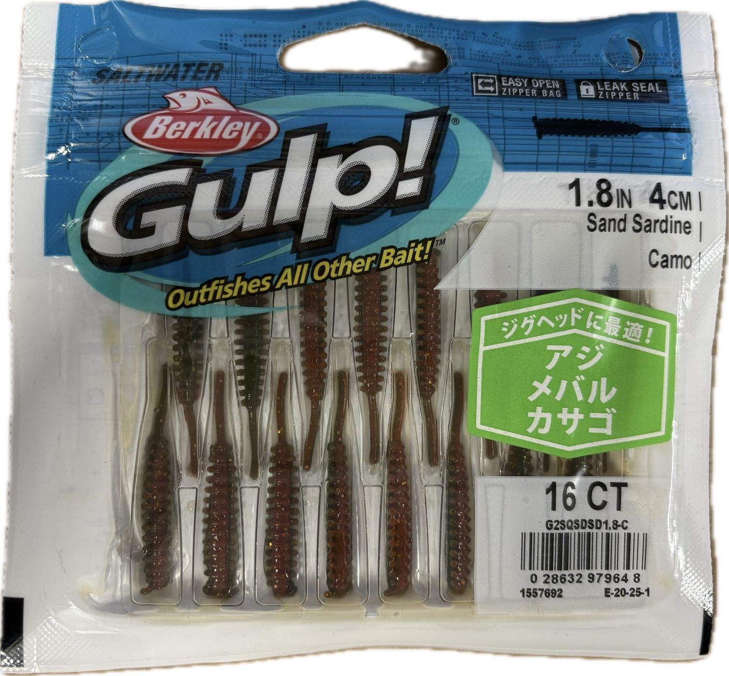 Berkley Worm Gulp Sand Sardine Renk Sand Sardine Camo