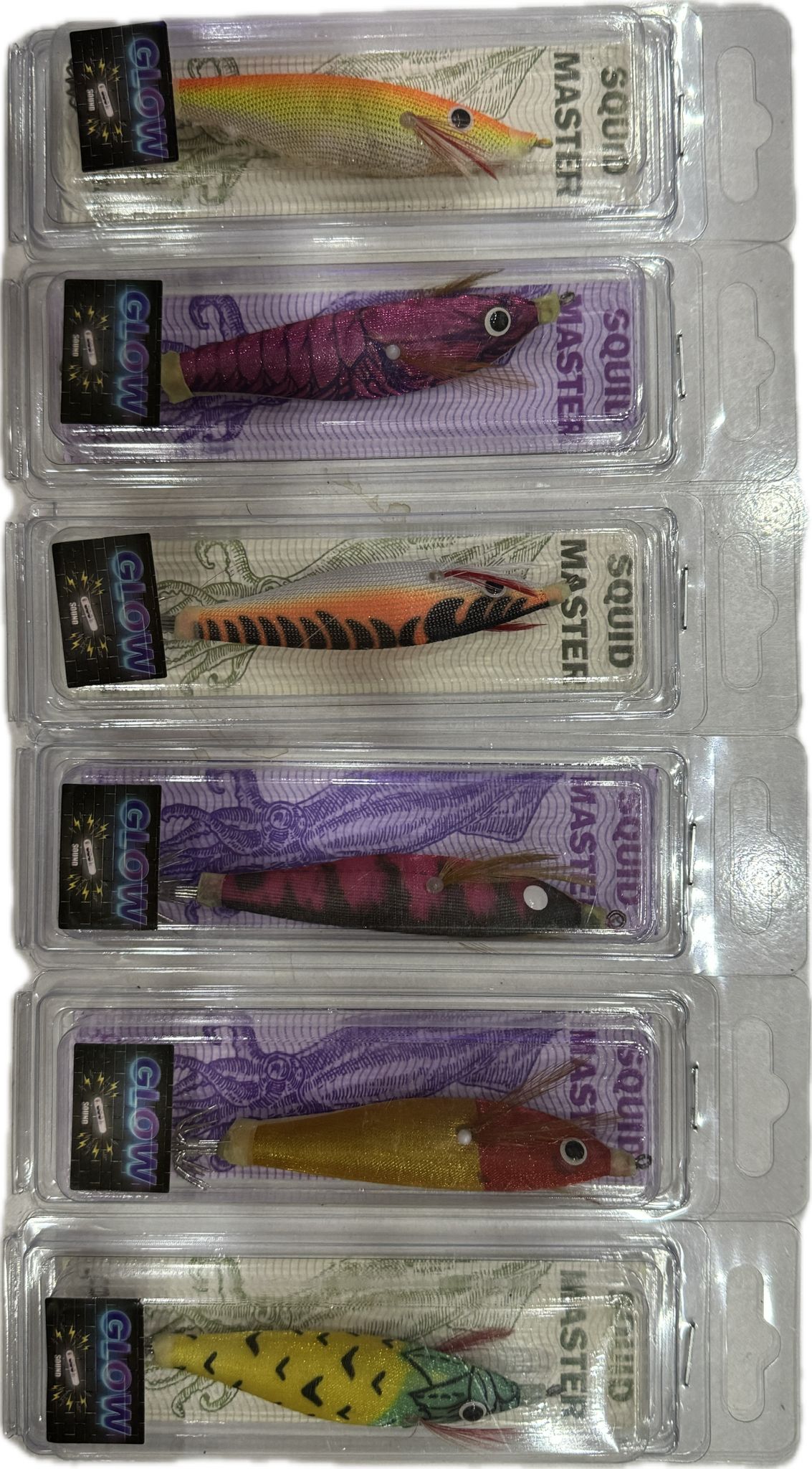 PANDORA BALIKÇILIK Squid Master Glow Kalamar Zokası 6 lı Paket