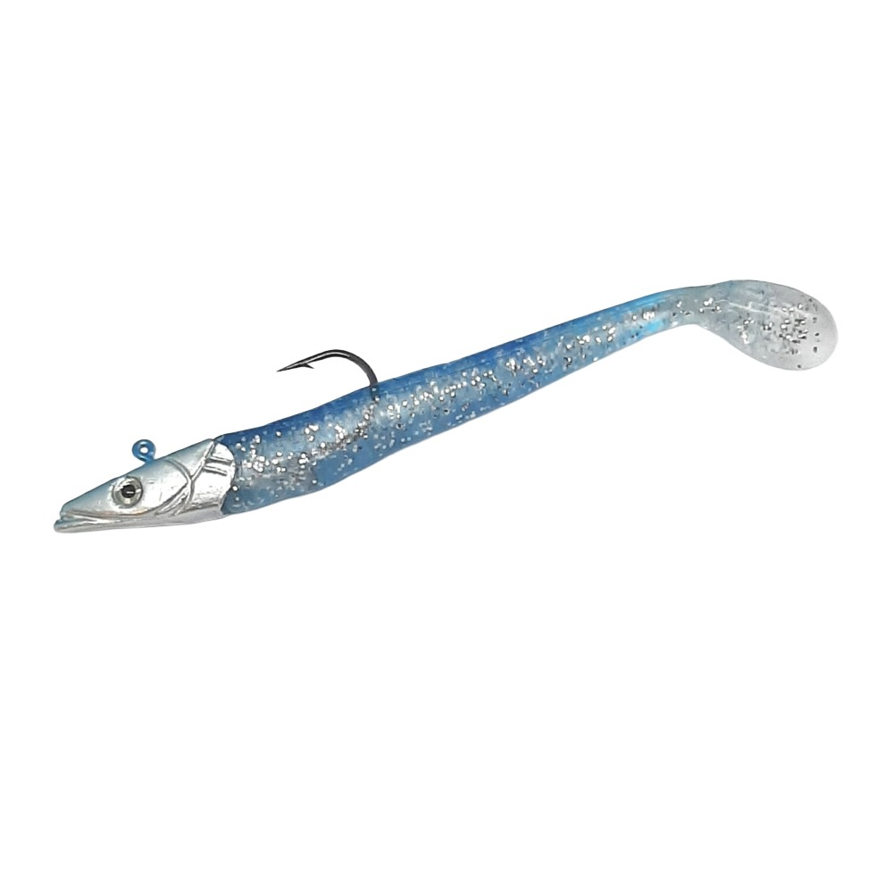 Sea Horse Sea Horse Sandeel Soft Lure 10 Cm 14 Gr. Color : Blue