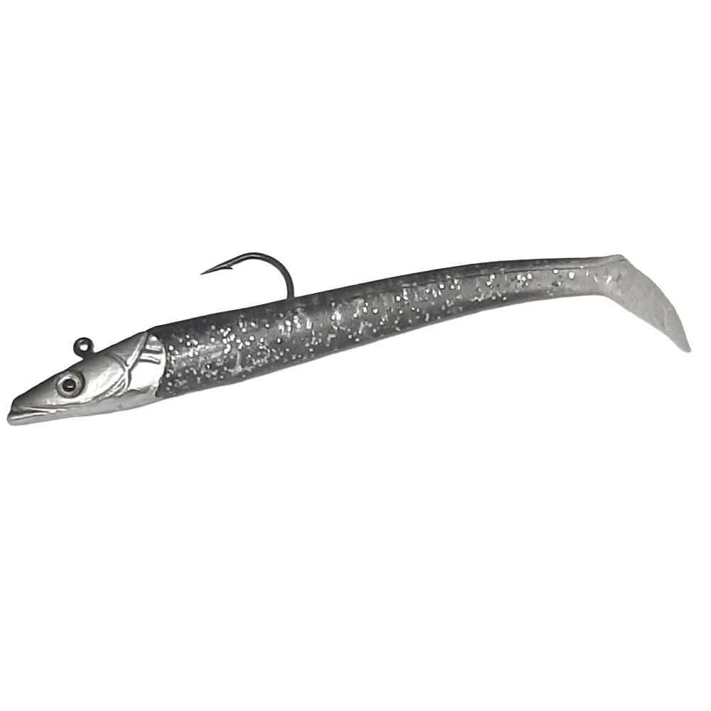 Sea Horse Sea Horse Sandeel Soft Lure 10 Cm 14 Gr. Color : Silver