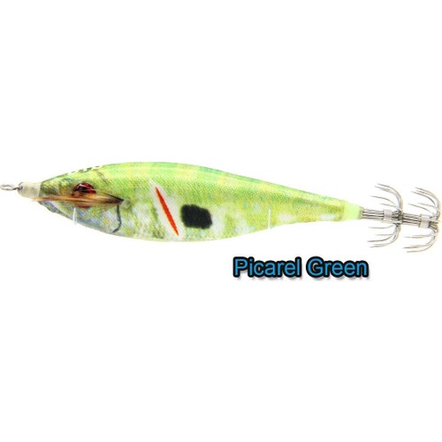 DTD DTD Wounded Fish Bukva 2.5 70mm. 9,8 Gr. Kalamar zokası color : Picarel Green
