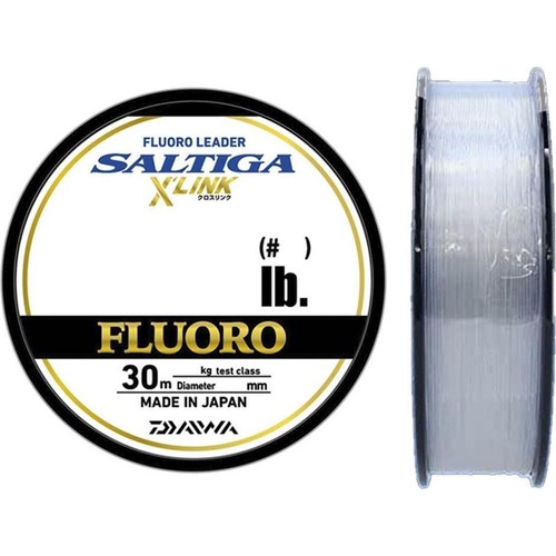 Daiwa Saltiga X Link 30m Fluorocarbon Misina 25LB 0.435mm
