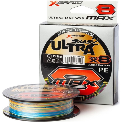 YGK YGK  Ultra 2 Max PE WX8 150Mt. 1.2 PE MULTICOLOR 0.185mm