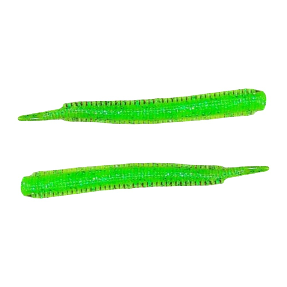 PANDORA BALIKÇILIK Perfect Soft Baits Sandworm 7cm Kavanozlu LRF Silikonu Green Glitter