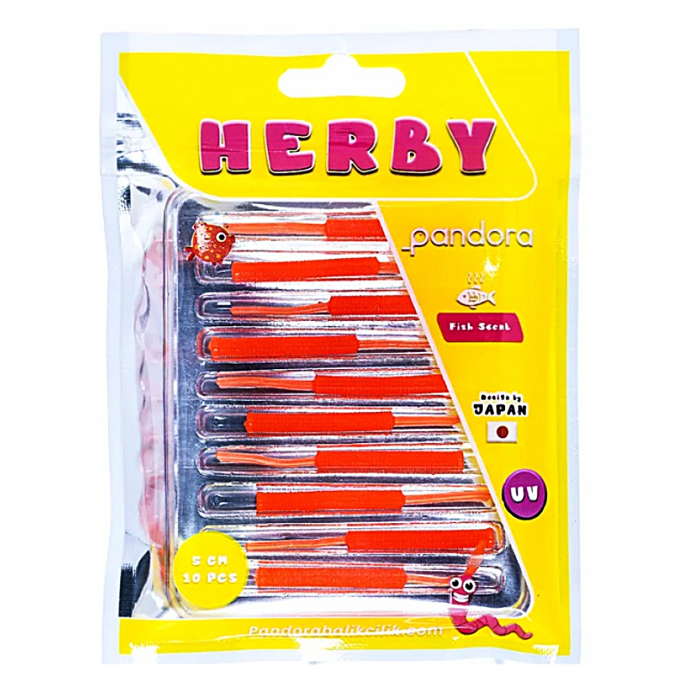 PANDORA BALIKÇILIK Herby 5 cm Kokulu Lrf Silikon Yem Orange
