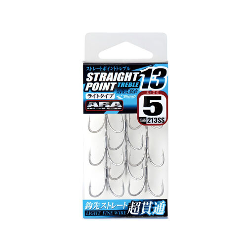 Shout Shout 213-SS Straight Point Treble Hook Size 5 Çarpma