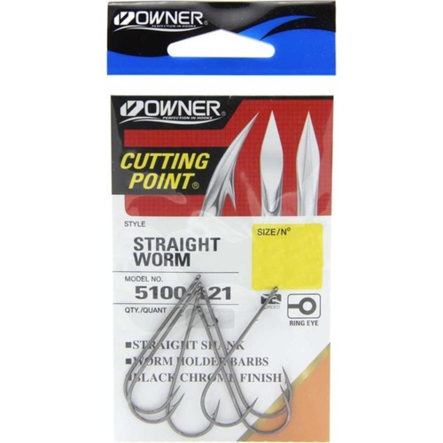 Owner Owner 5100-121 Straight Worm No :  2/0
