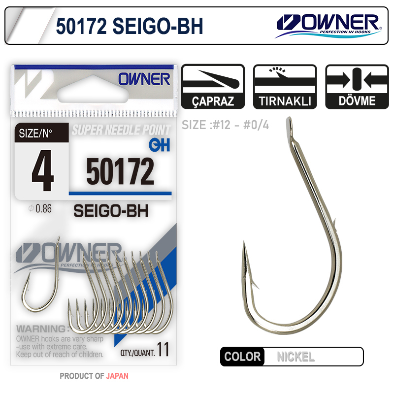 Owner 50172 Seigo-Bh Nickel White Olta İğnesi No 1