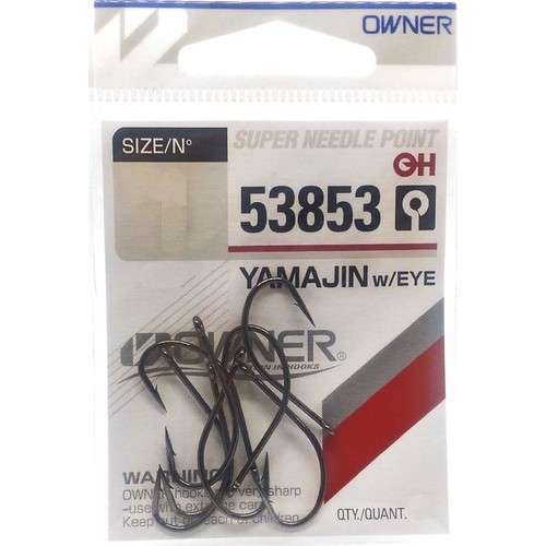 Owner 53853 Yamajin With Eye Black Chrome Olta İğnesi No : 4/0