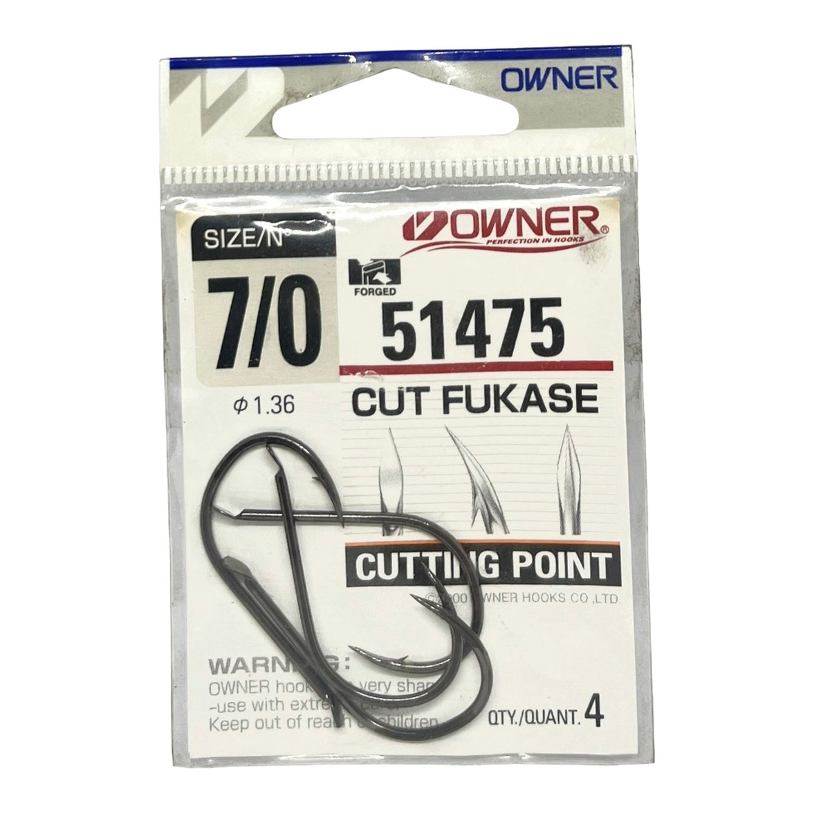 Owner 51475 Cut Fukase Olta İğnesi No 7/0