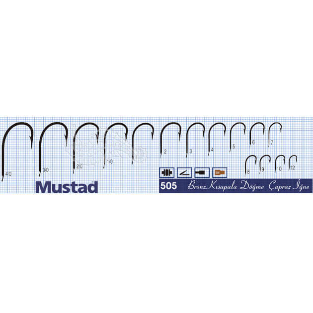 Mustad Olta İğnesi 505 25li no 4 / 0