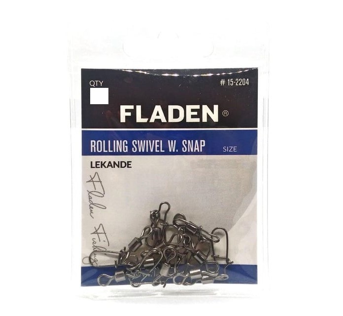Fladen Fladen Lekande Rolling Swivel W Snap Klipsli Fırdöndü No 4