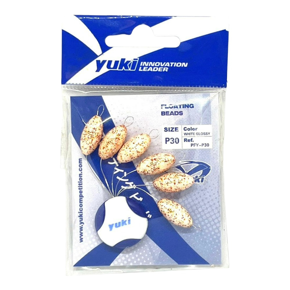 Yuki Yuki Stoperli Yüzen Boncuk P30 White Glossy