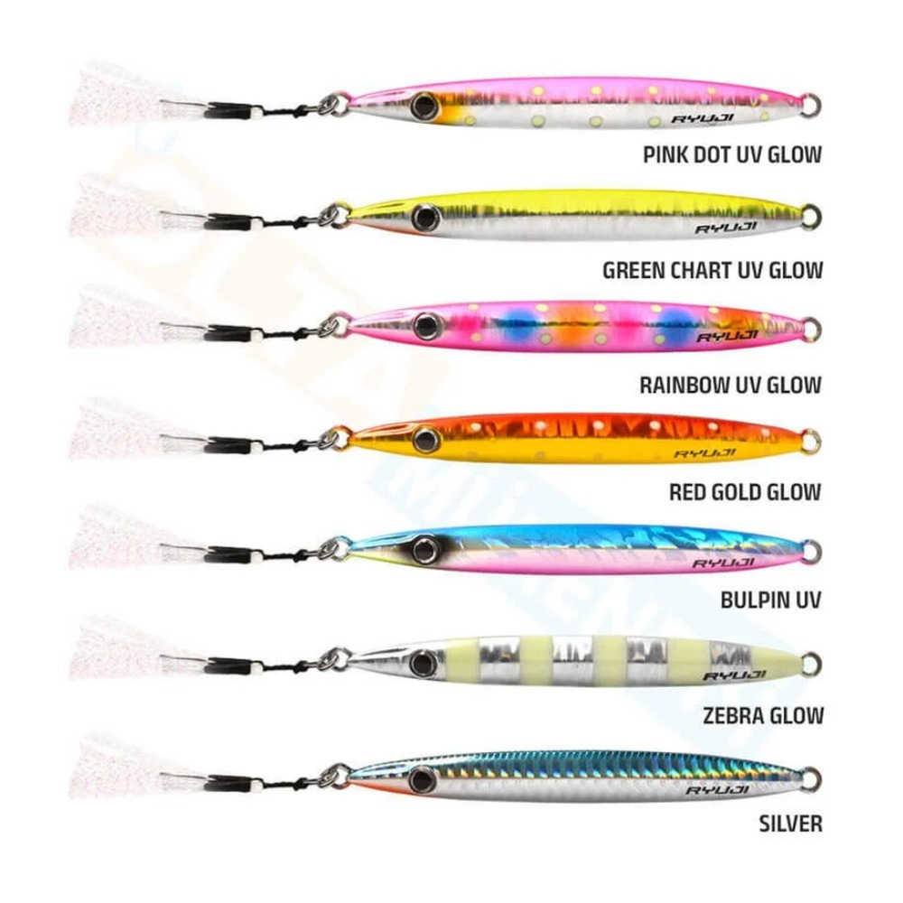 Ryuji RYUJI SLIM JET JIG 30GR, PINK DOT GLOW