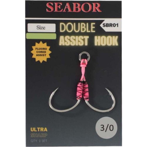 Seabor SEABOR DOUBLE ASSIST İĞNE SBR01, 1/0 (2AD)