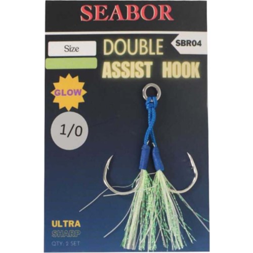 Seabor SEABOR DOUBLE ASSIST İĞNE SBR04, 1/0 (2AD)