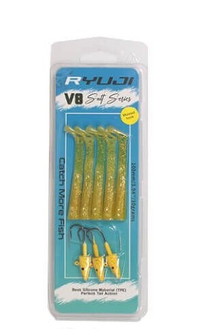 Ryuji Ryuji V8 Silikon Yem10 Cm 10 Gr Chartreuse Glow