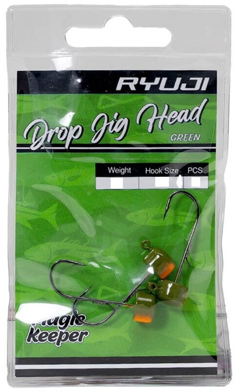 Ryuji Drop Jighead Green 3 Gr No 1