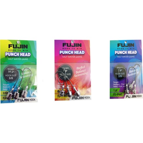 Fujin Fujin Punch Head Jighead FJ-PH No 3/0 3 Gr