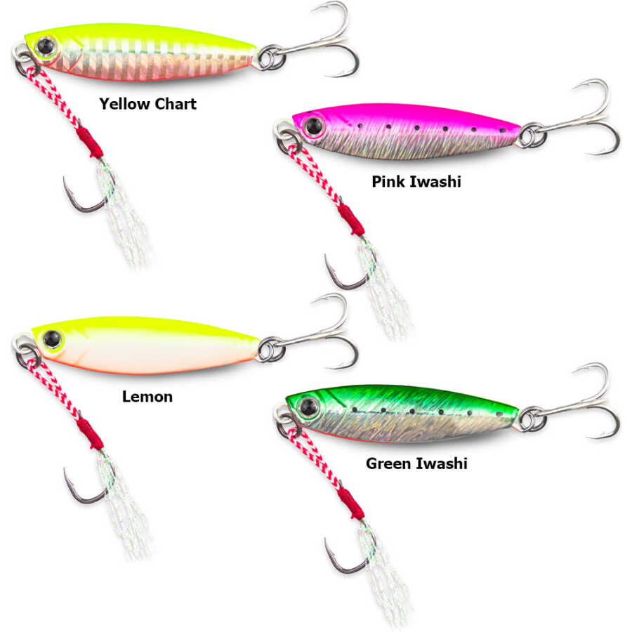 Fujin Fujin Iron Fish 15 gr 55 mm Jig Yellow Chart