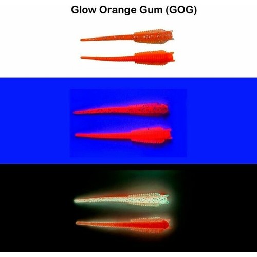 SpiinX Sandworm 6cm Silikon Yem Color : Glow Orange Gum