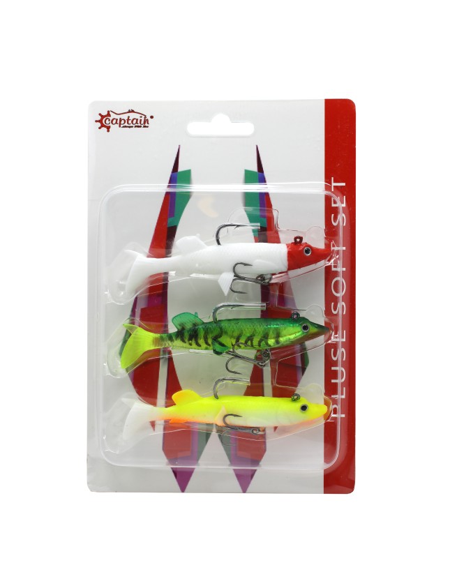 Captain 3068 Pluse Soft Turna Silikonu 3lü Mix Set Suni Yem