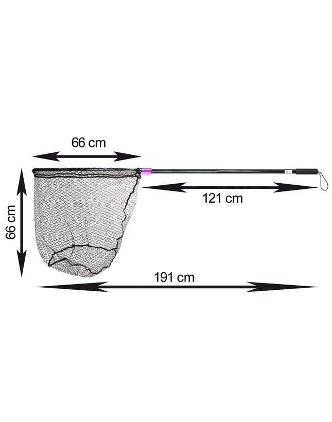 Captain Captain 6783 Tek Parça 120cm Alüminyum Saplı 70x60cm Rubber Tor Kepçe