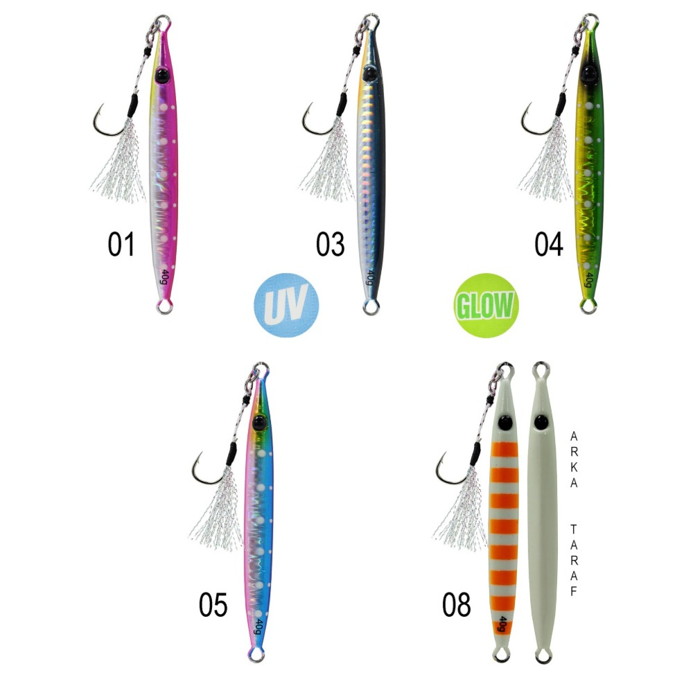Captain Captain 3631 Crawler Jigger 40gr Light Jig Suni Yem : 04