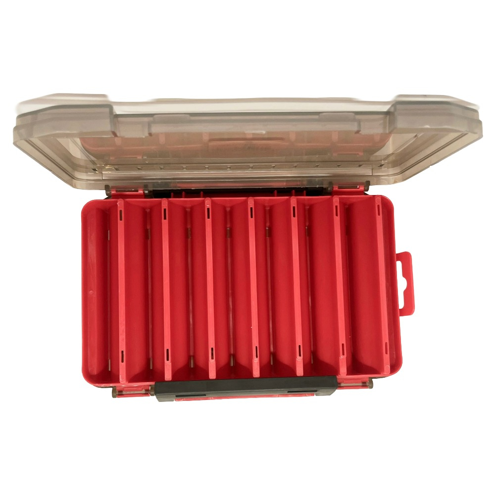 Captain Captain 7224 Sahte Balık Kutusu 14 Gözlü 19x11x3.5cm Kırmızı -Red