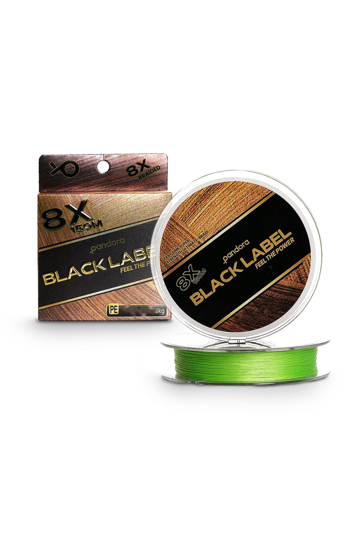 PANDORA BALIKÇILIK Black Label 8X İp Misina 0.16 mm 150 Mt Green